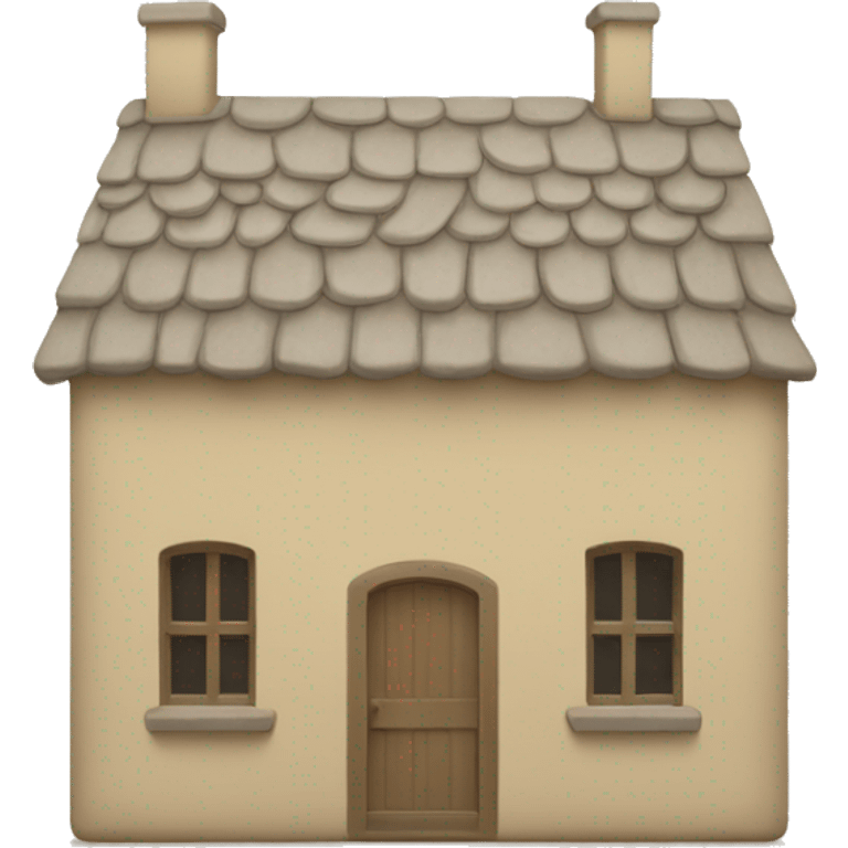 Beige house emoji