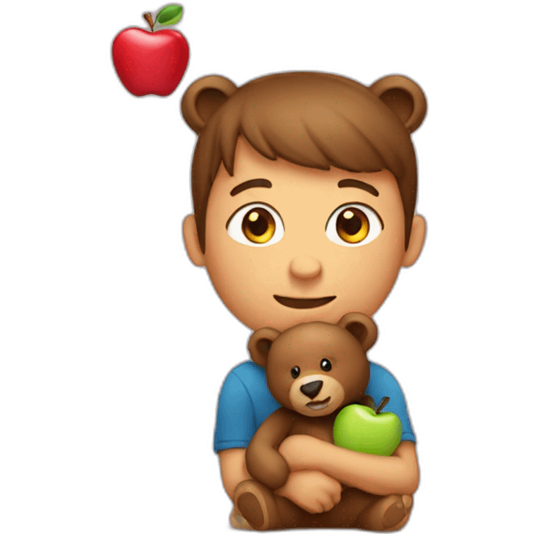 apple addict with bear emoji