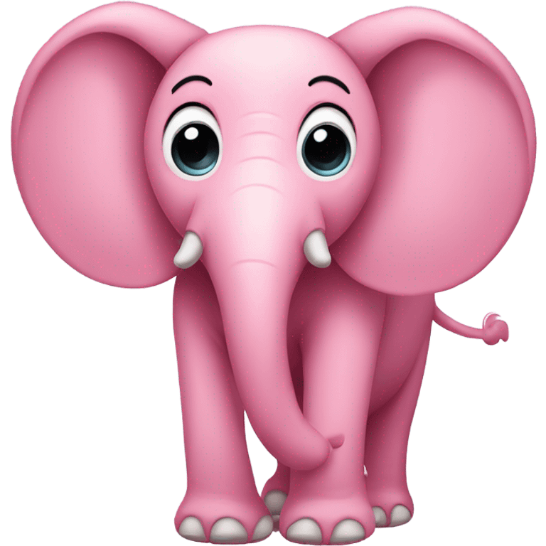 Pink elephant emoji