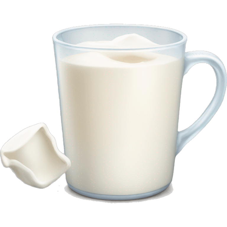 A cup of milk emoji