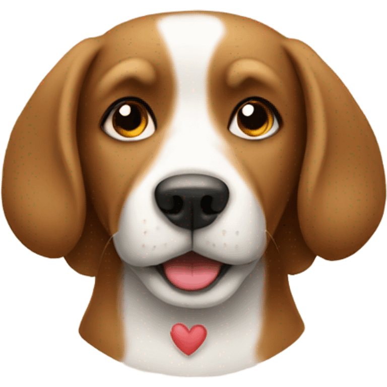 Dog love emoji