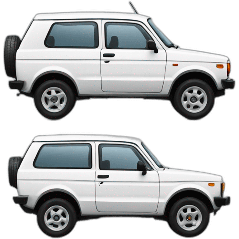 Lada niva white emoji