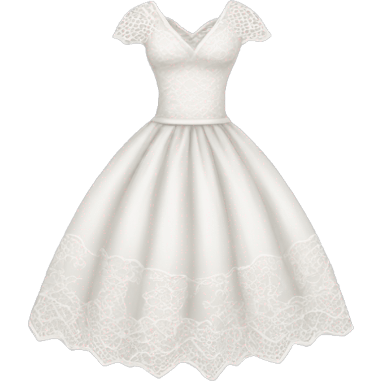 Lace white dress emoji