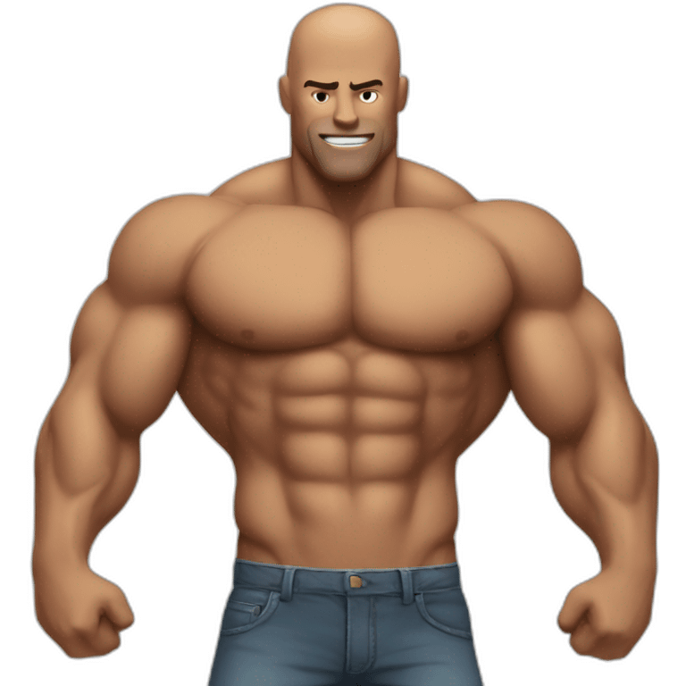 Muscle guy emoji