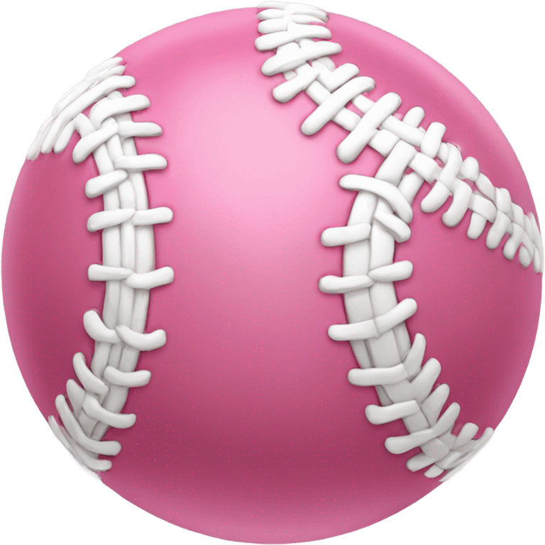 Pink baseball emoji