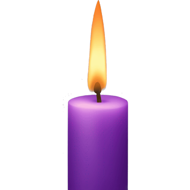 Violet candle emoji