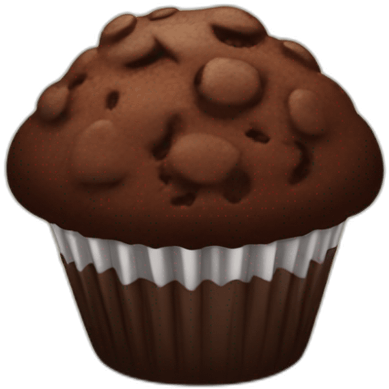 DELICATE chocolate muffin emoji