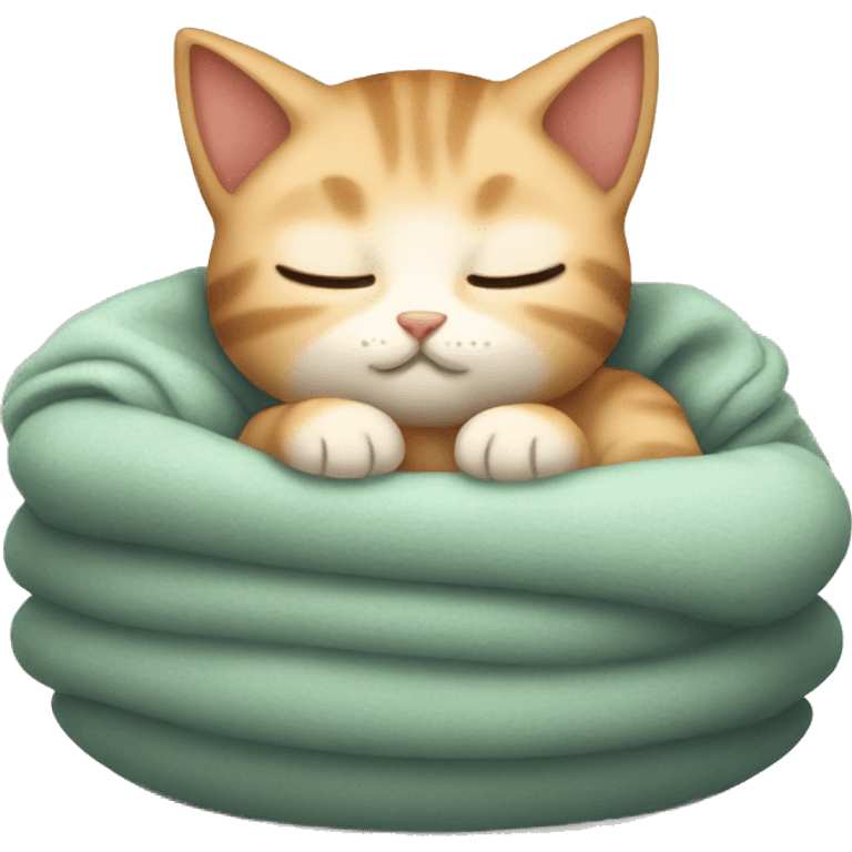 sleepy cozy kitten emoji