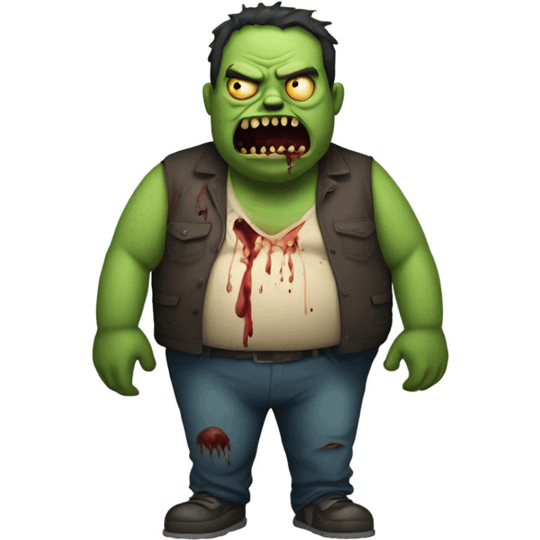 Fat  body zombie emoji