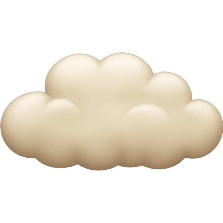 beige cloud emoji