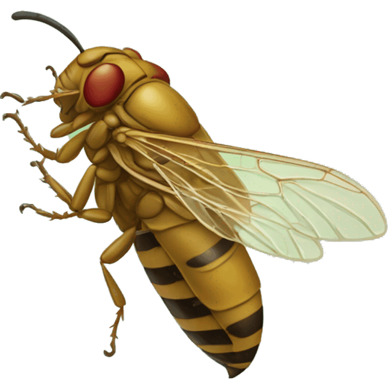 cicada with earplugs emoji