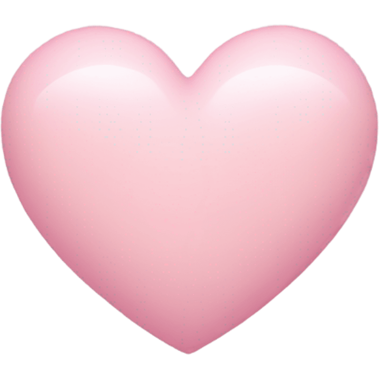 A light pink heart emoji