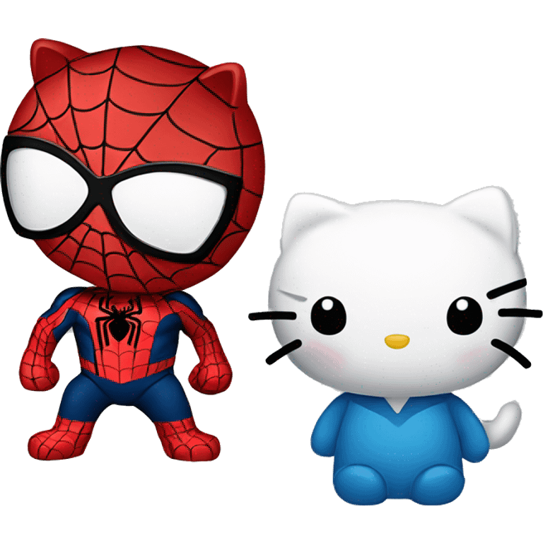 spiderman y hello kitty emoji