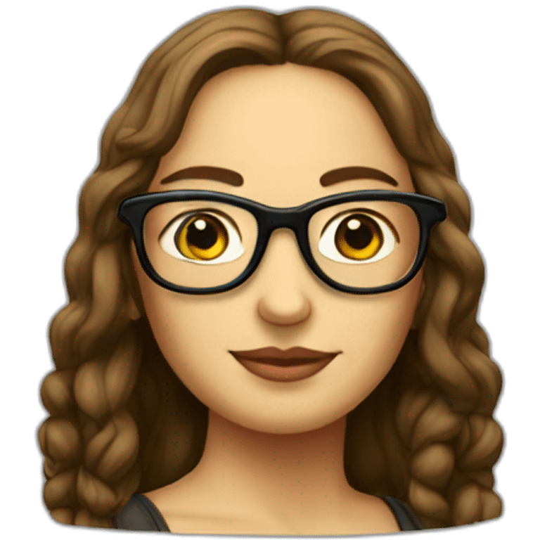 monalisa with nerd glasses emoji