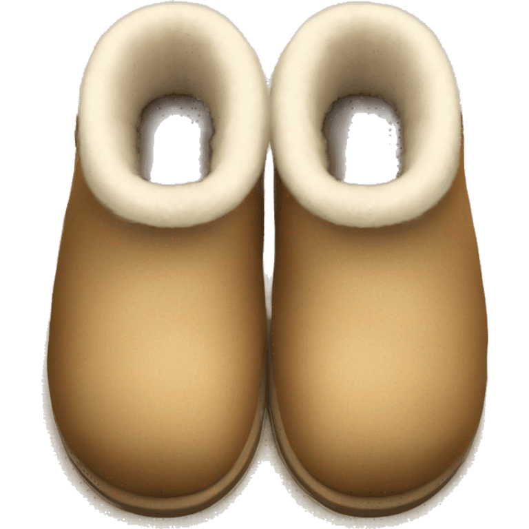 UGG slippers with foot emoji