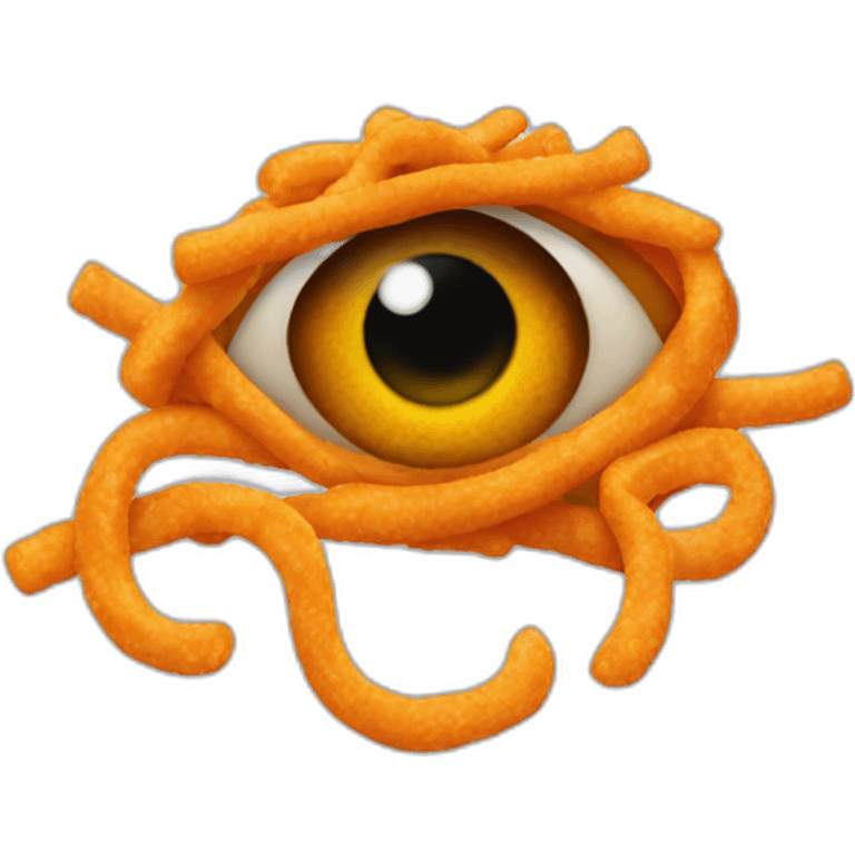 cheetos having eyes emoji