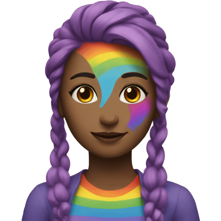 Rainbow girl emoji