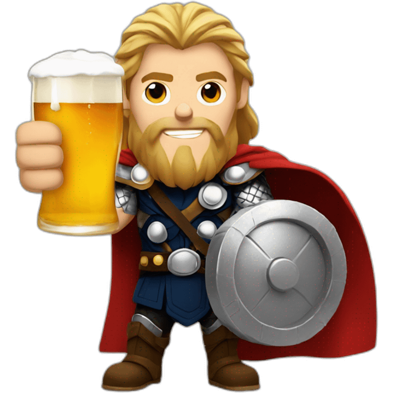 Thor avec une biere emoji