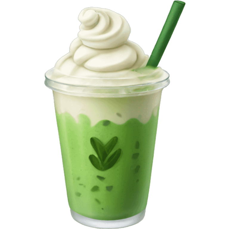 Ice Matcha Latte emoji