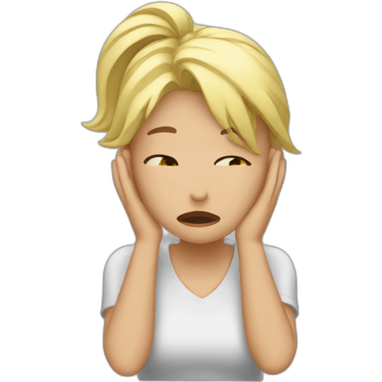 facepalm girl emoji