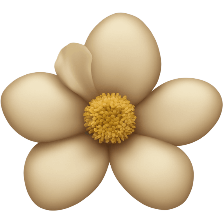 beige flower emoji