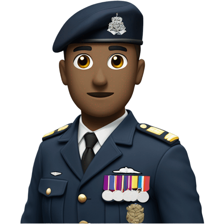 Uk soldier dark blue berret emoji