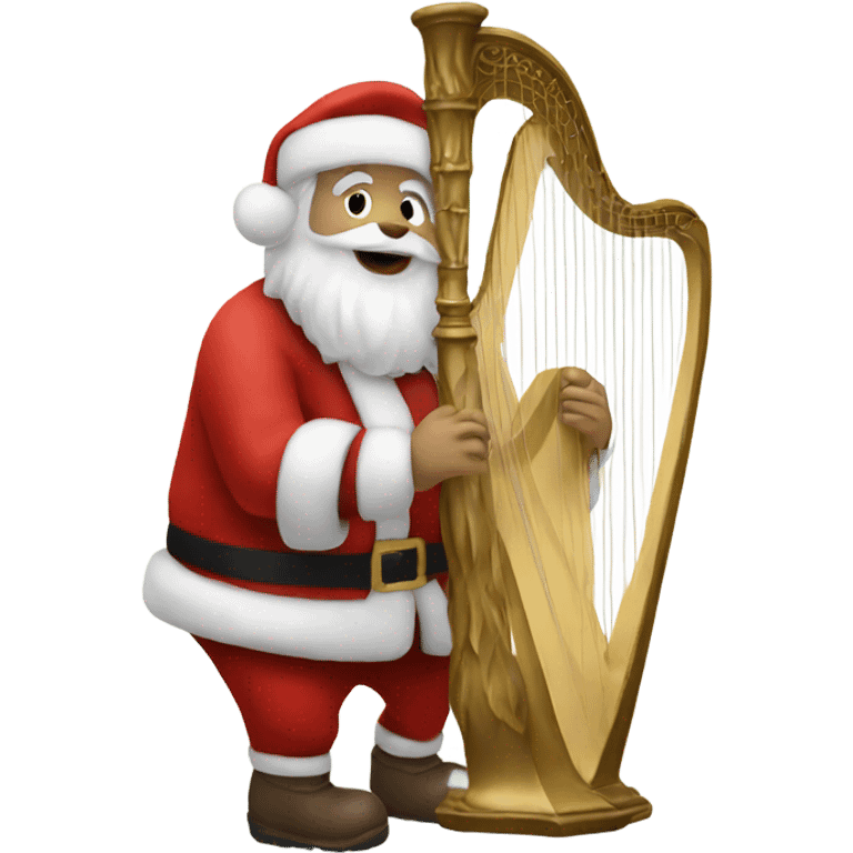 Santa with harp emoji