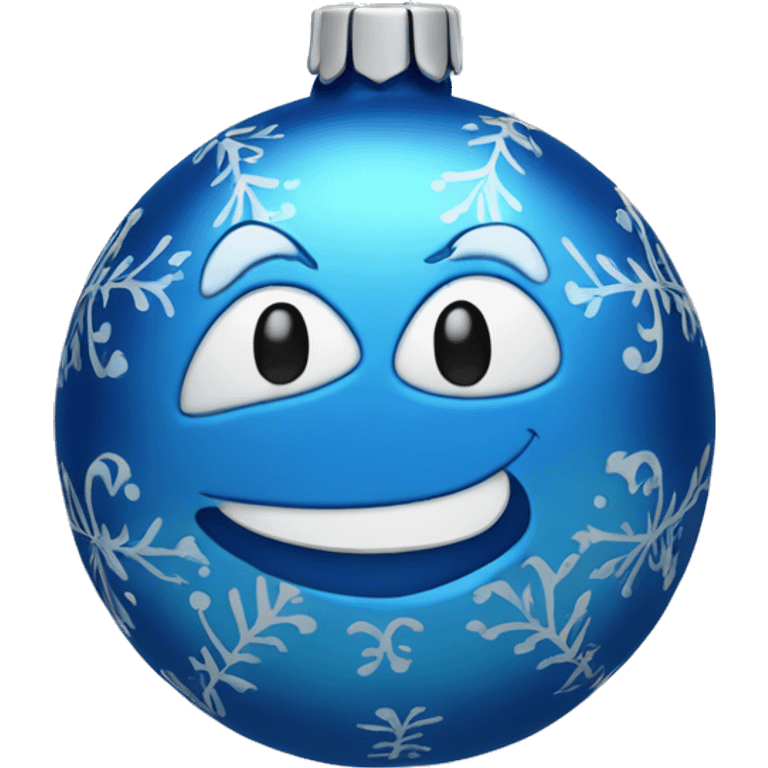 blue ornament with the name jake on it in cursive  emoji