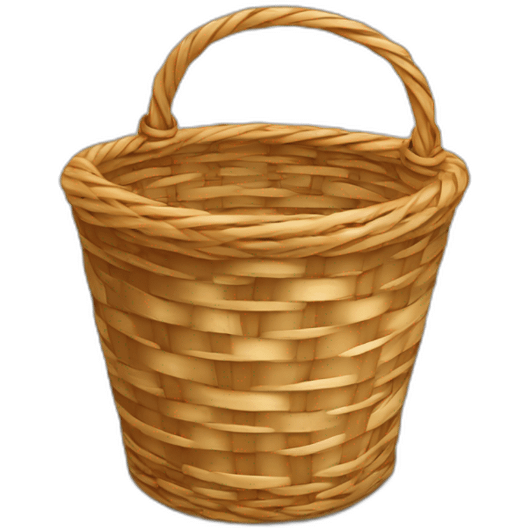 wicker basket in the closet emoji