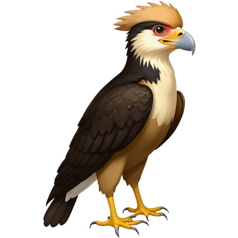 Crested caracara emoji