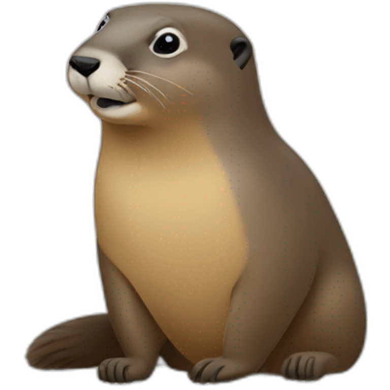 marmot and seal emoji