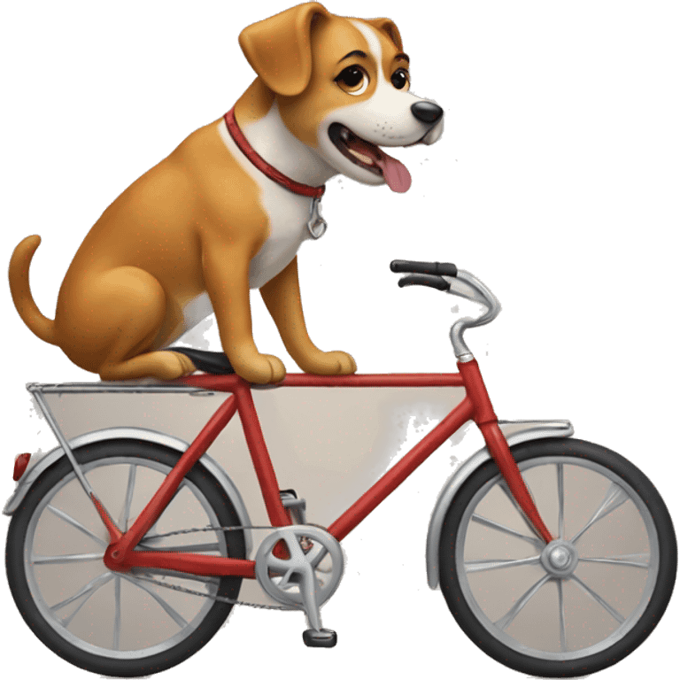 dog on bicycle emoji