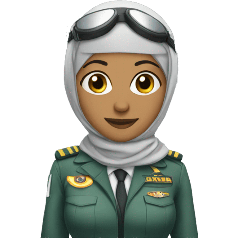 Pilot With Hijab emoji