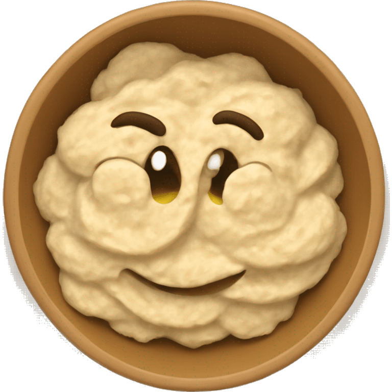 Apple oatmeal emoji