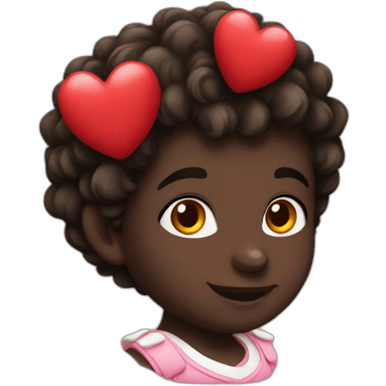 Black cupidon emoji