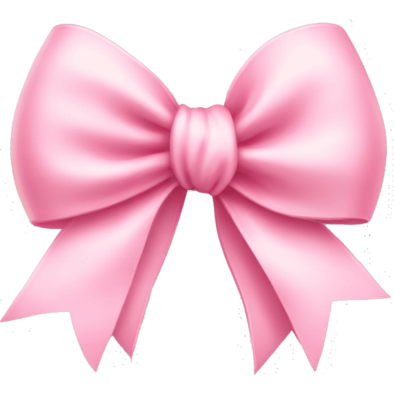 light pink ribbon bow emoji