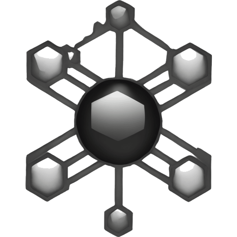 Honey Drop in outline black Hexagon emoji