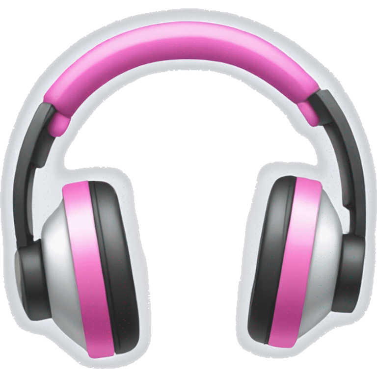 headphones with pink bows emoji