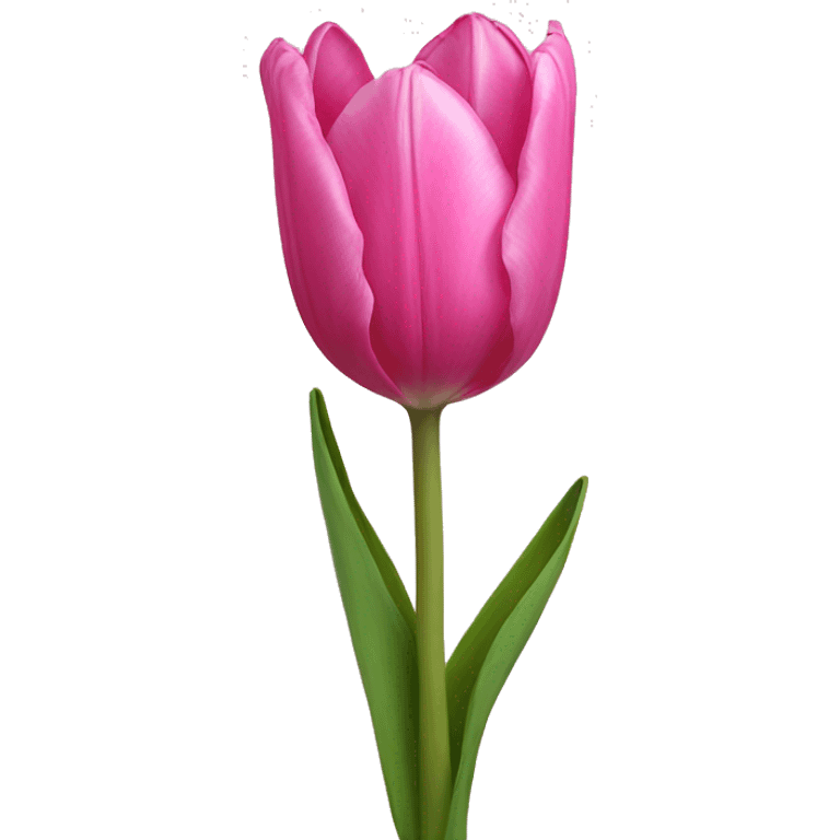 Pink tulip emoji