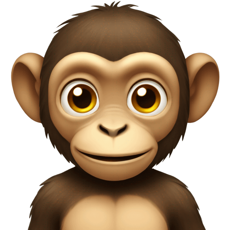 Monkey celebrating New Year’s emoji