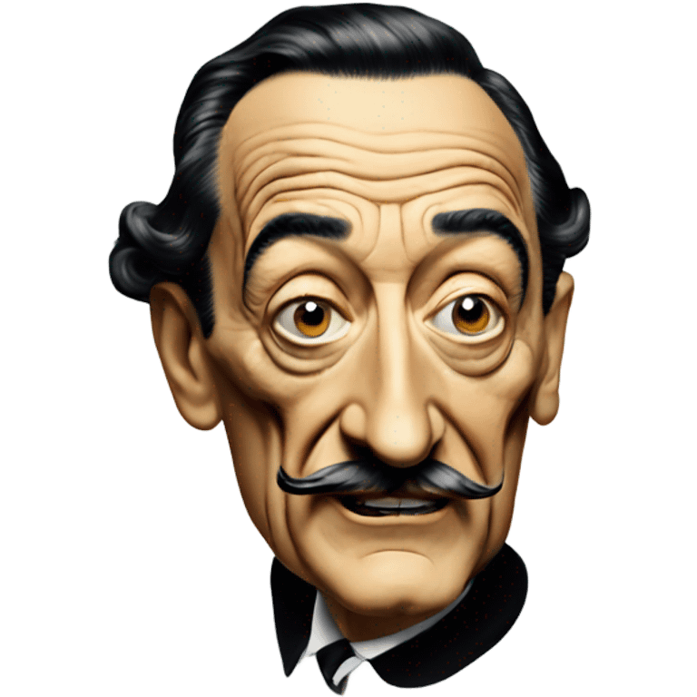 Salvador Dali as emoji emoji