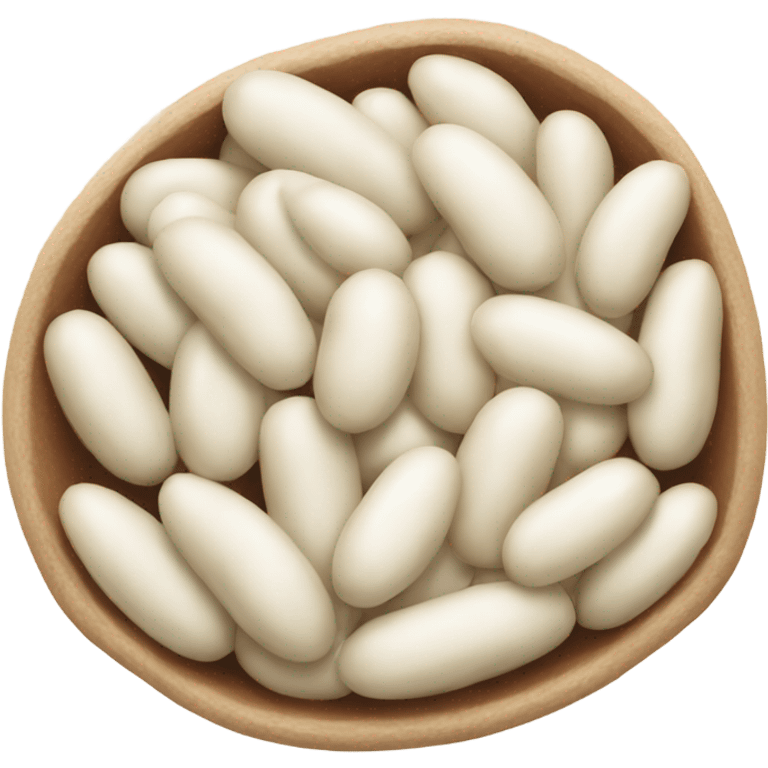 One White bean emoji