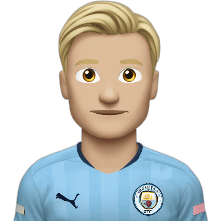 erling haaland, man city, soccer emoji