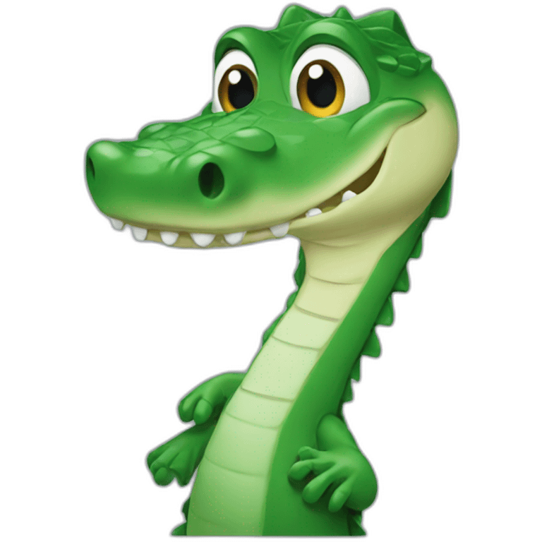 Chat sur alligator  emoji