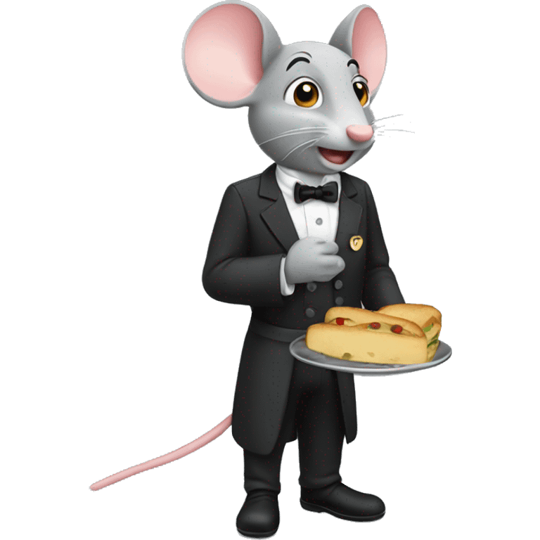 a mouse waiter emoji