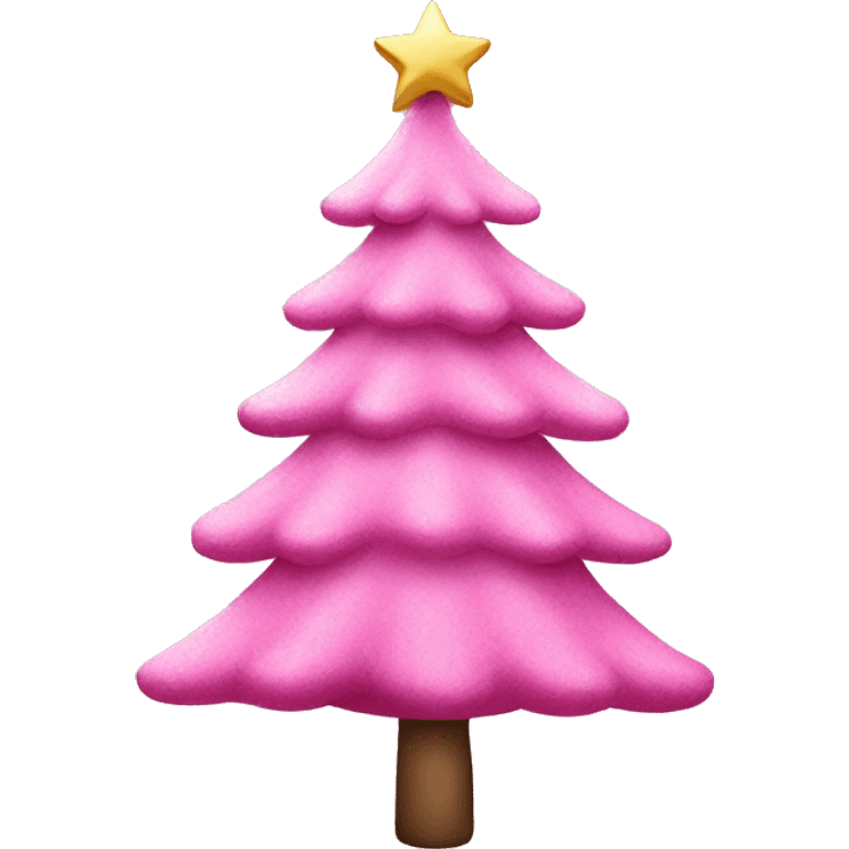 pink christmas tree  emoji