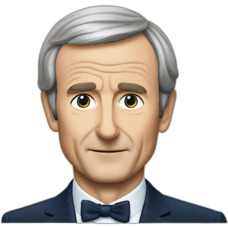 Bernard Arnault sur le dos de Emmanuel Macron  emoji