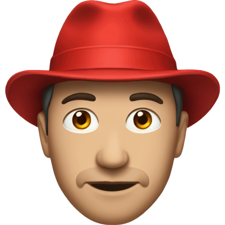 Musk wearing a red hat emoji