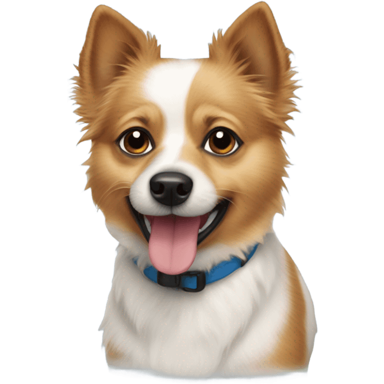 Jack Russell terrier Pomeranian mix dog  emoji