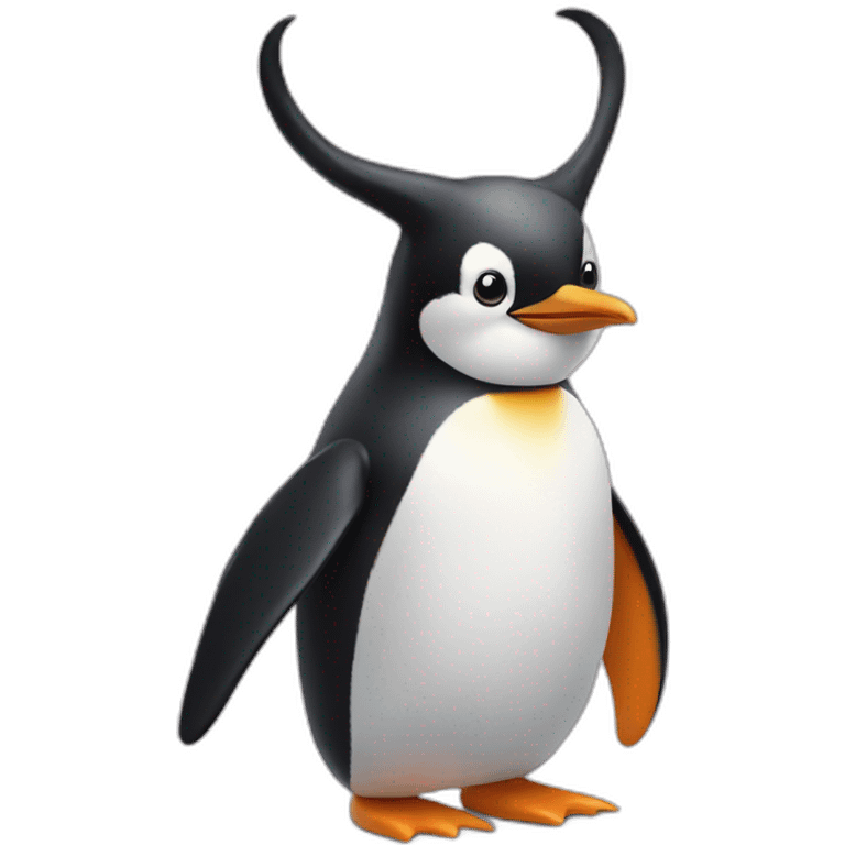 penguin with horns and four legs emoji